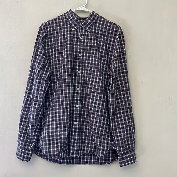 Brooks Brothers blue plaid long sleeve button down shirt Size M - Picture 2 of 11